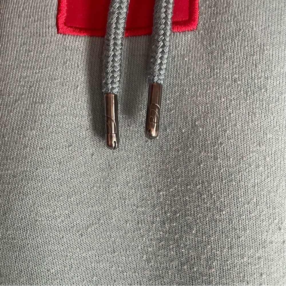 Northface Never Stop Exploring mint green/blue Hoodie with red patch - Picture 6 of 9